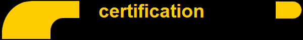 certification