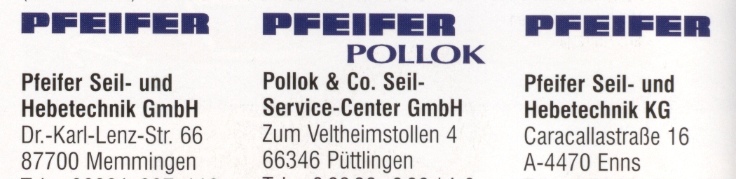 ropes and equipment for lifting